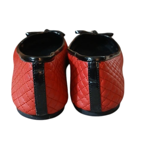 Michael Kors Red Quilted Ballet Flats Women's size 6 - Picture 7 of 13